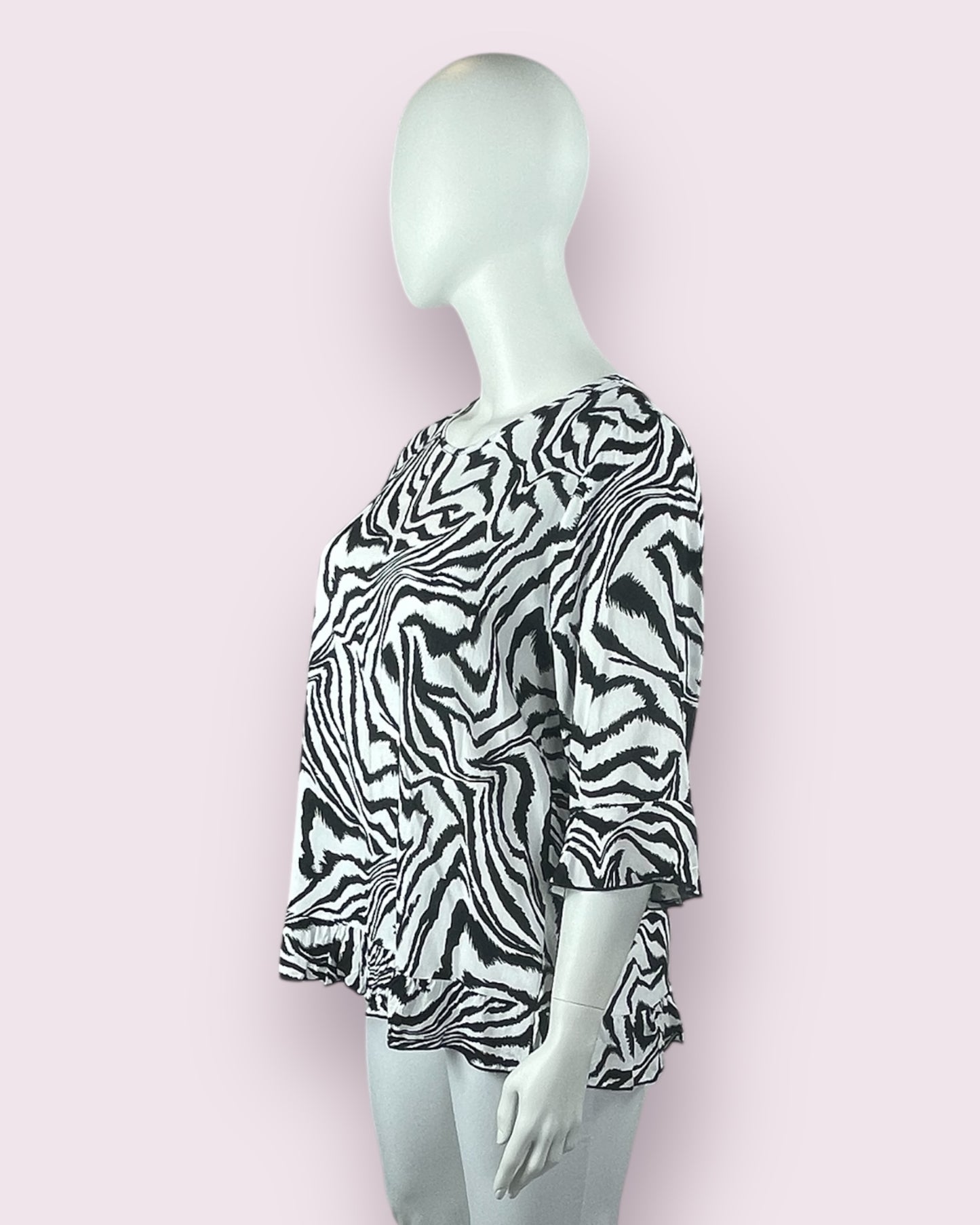Liv Zebra Top - Black