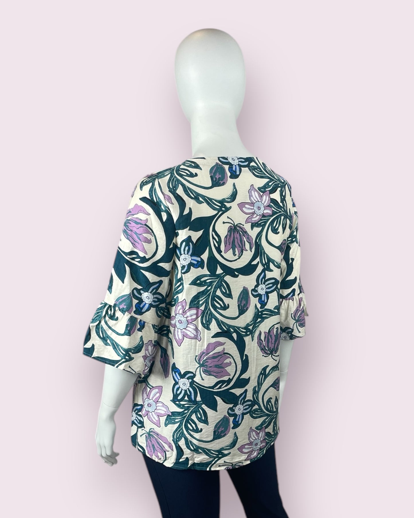 Ruby Floral Top - Green