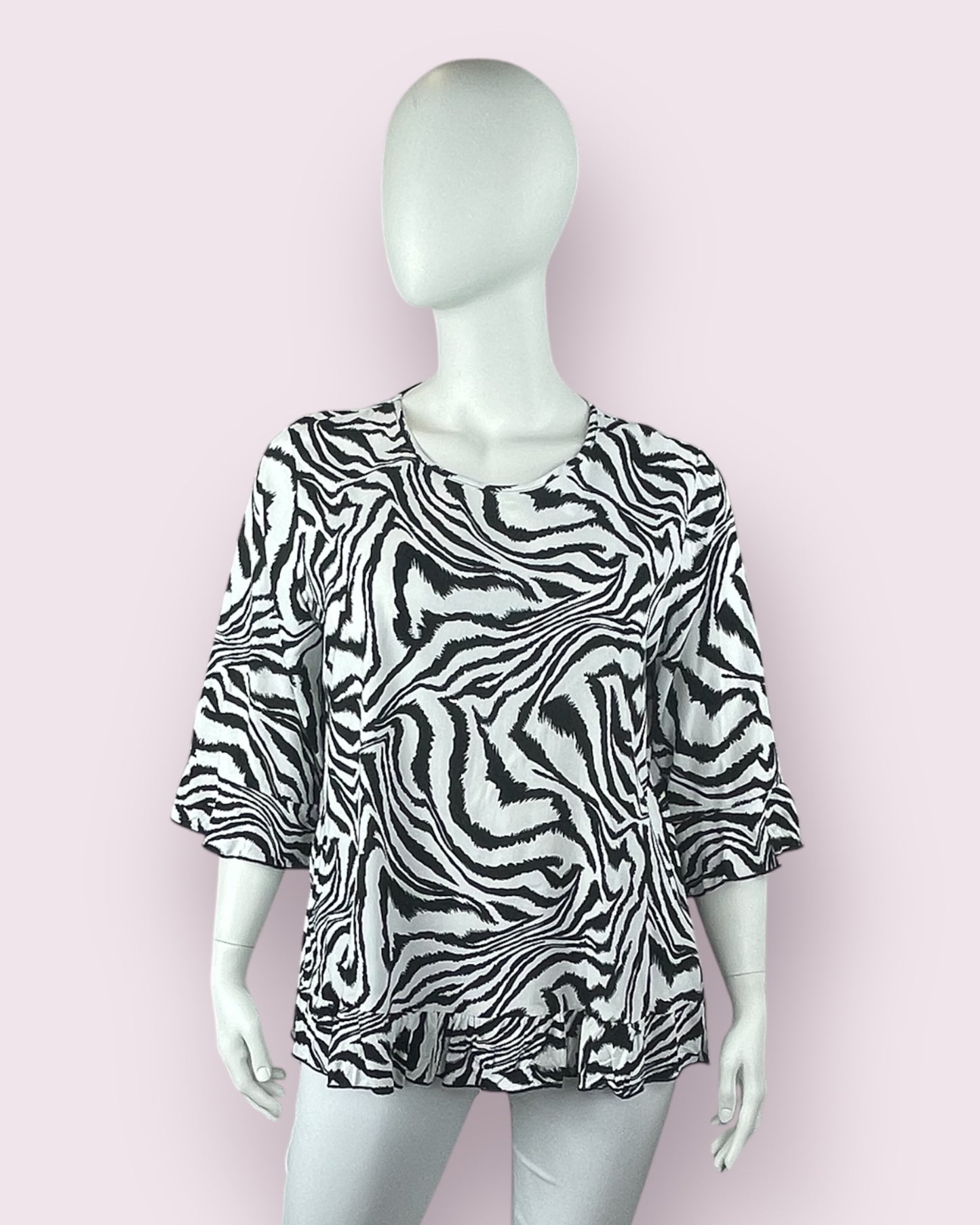 Liv Zebra Top - Black
