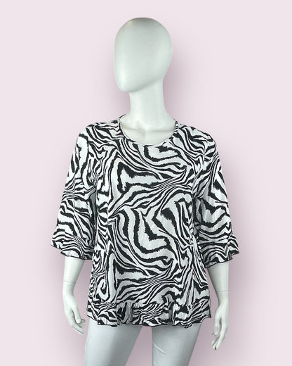 Liv Zebra Top - Black